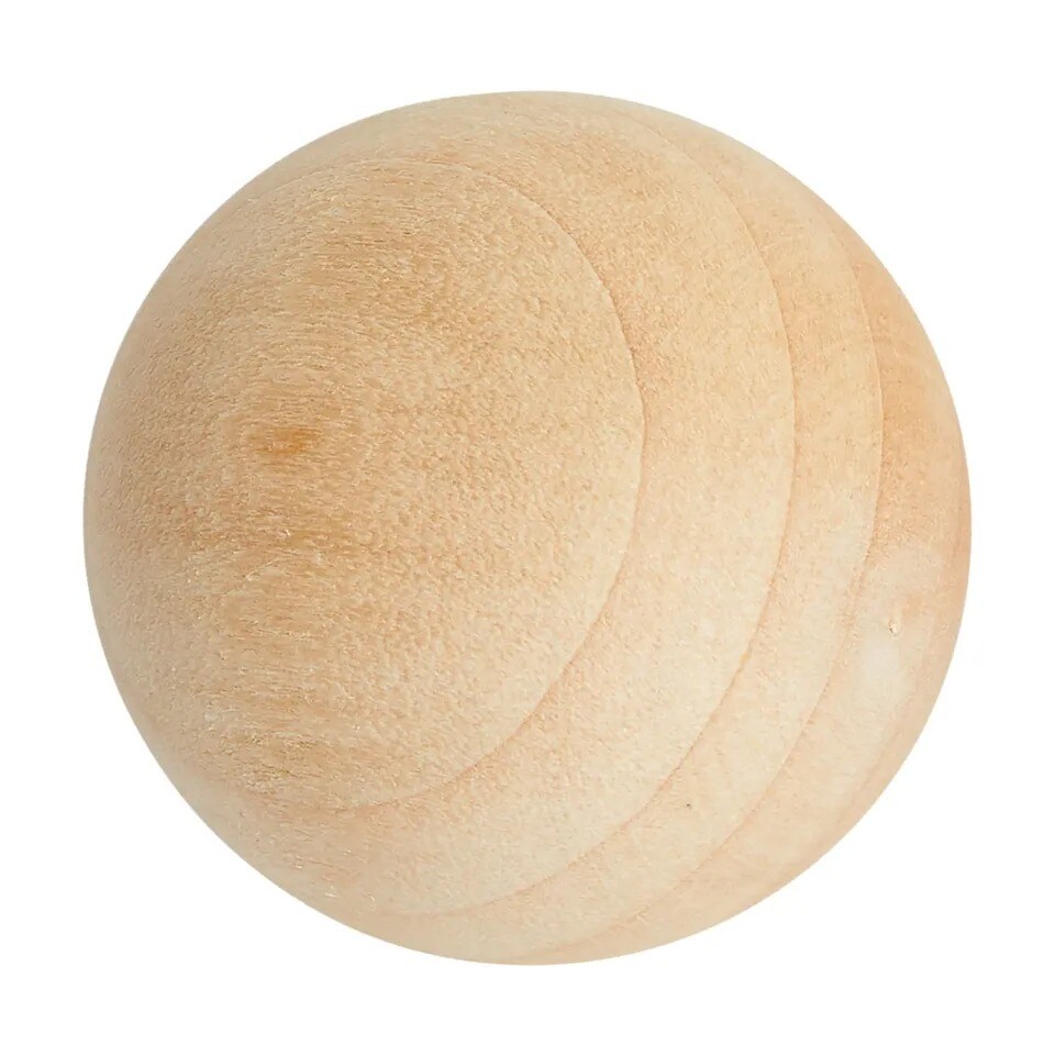 1.5&#x22; Wooden Balls for Crafts, Unfinished Wood Spheres for DIY Projects, 20 Pack