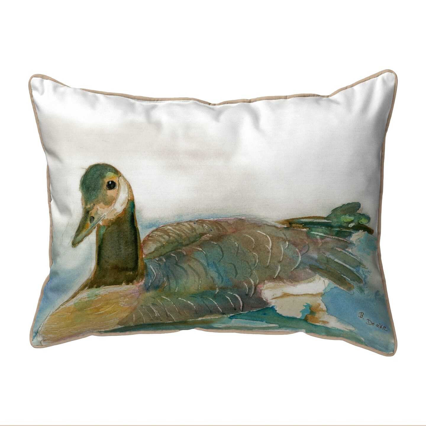 Betsy Drake Canada Goose Large Indoor/Outdoor Pillow 16x20