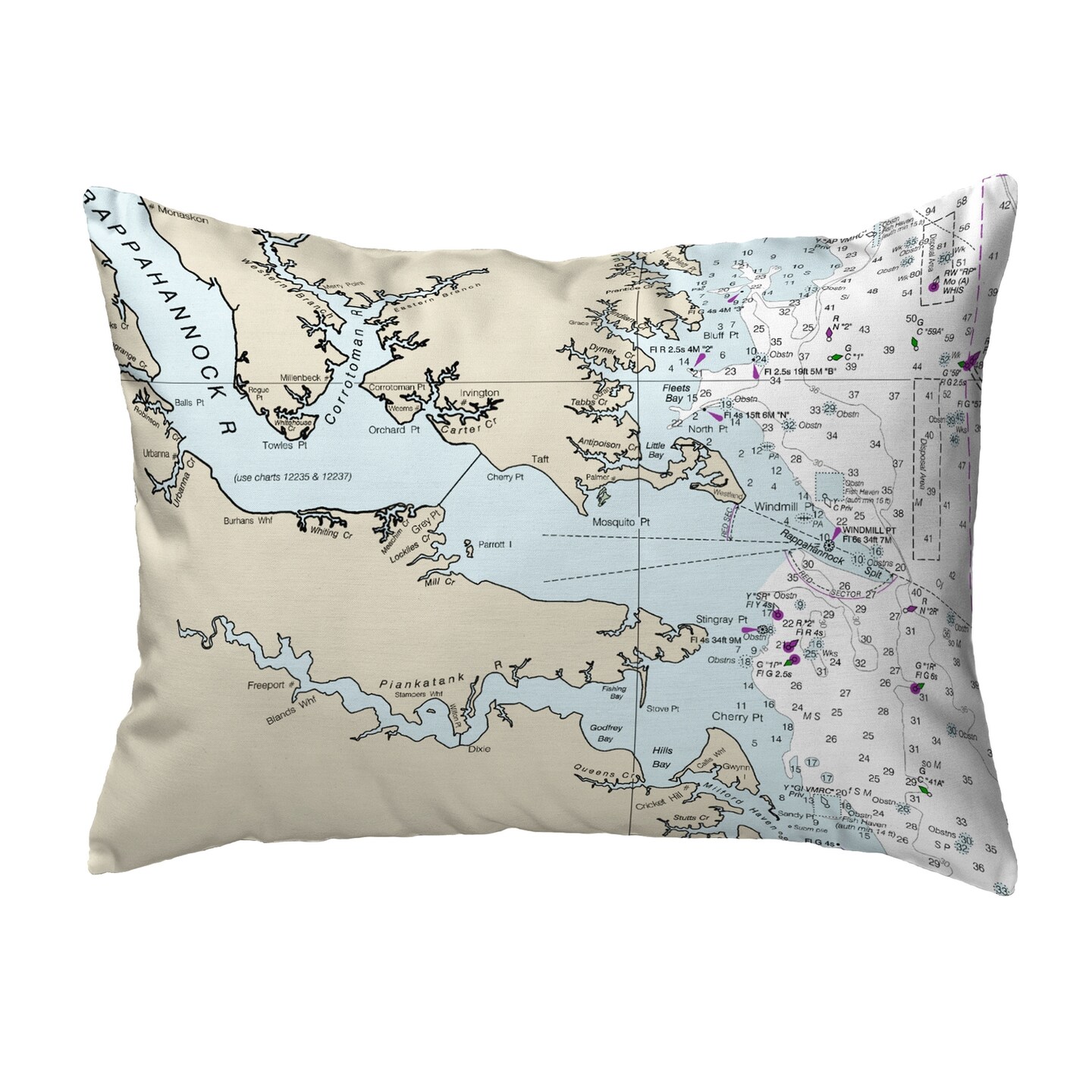 Betsy Drake Chesapeake Bay, VA Nautical Map Noncorded Indoor/Outdoor ...