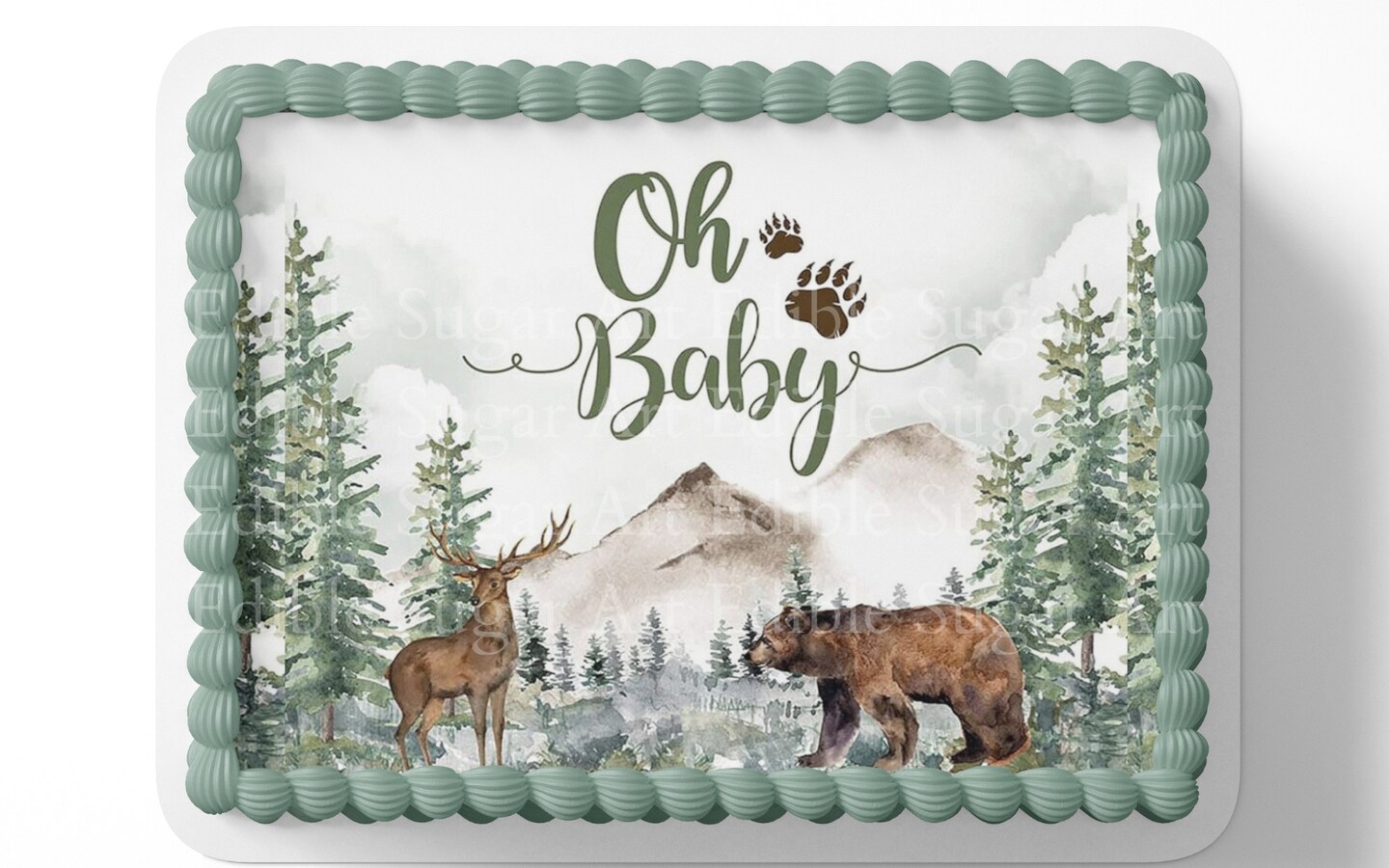 Oh BOY Baby Shower Cake Topper Oh Boy Sheet Cake Topper Oh Boy