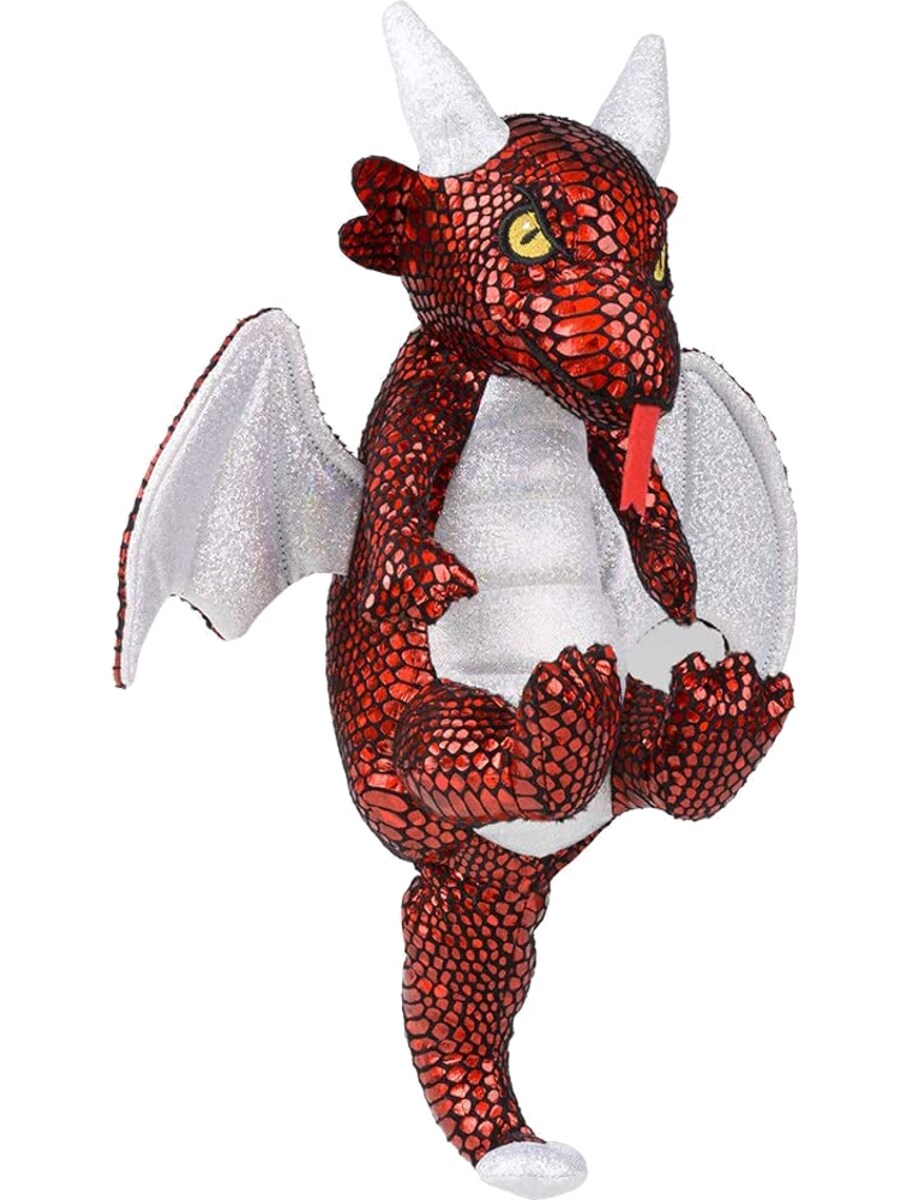 Plush Red Scaled Dragon Decoration