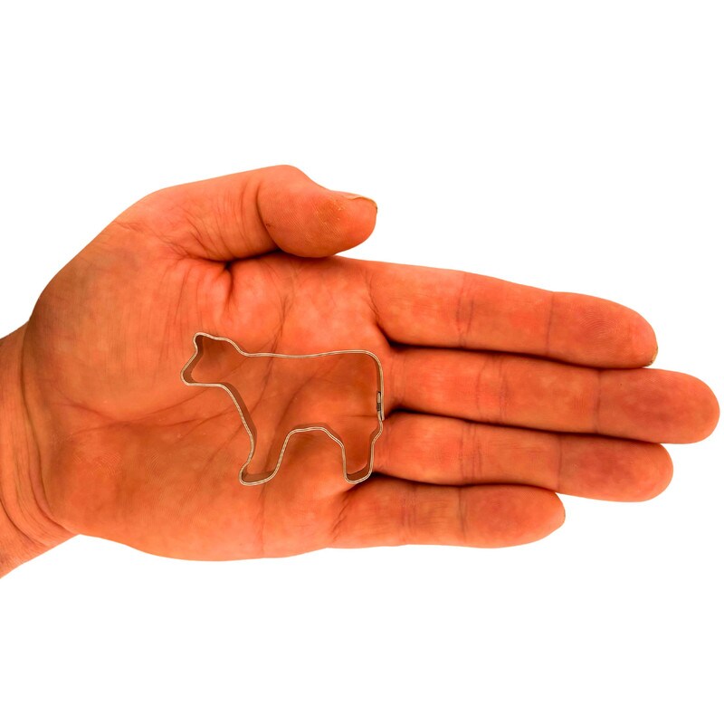 CookieCutter.Com Brand Miniature Farm Animals Cookie Cutter 9 Pc Set. USA Tin Plate Steel