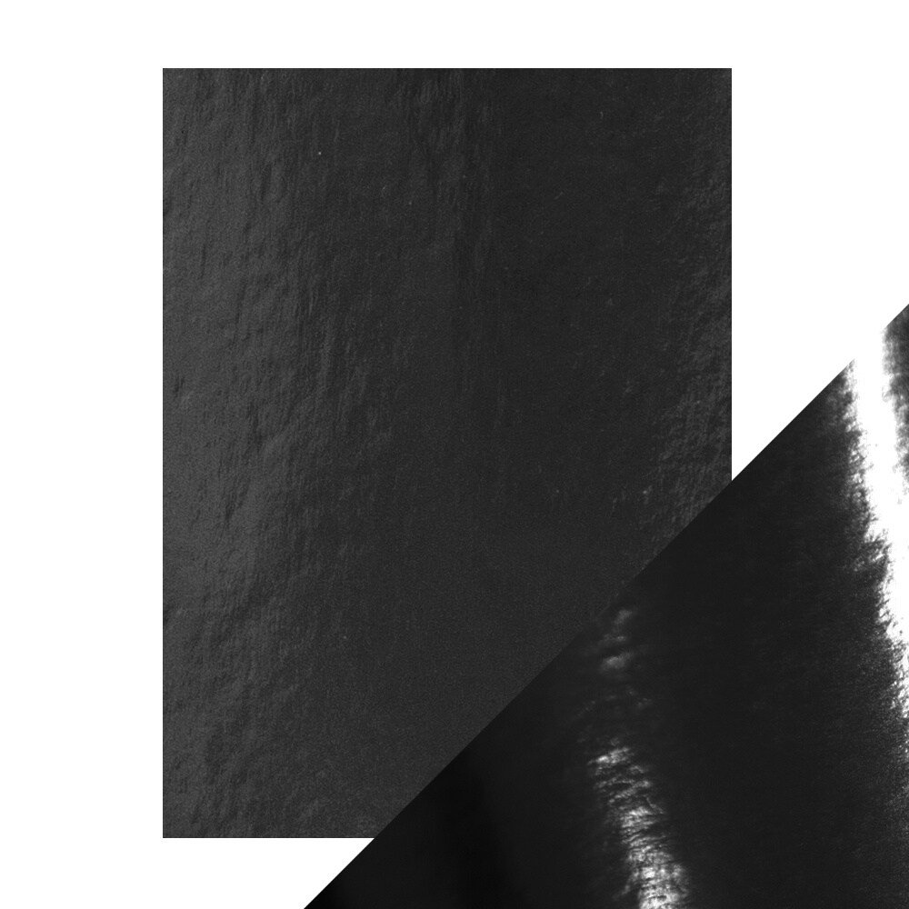 Craft Perfect Glossy Black Mirror Cardstock Paper, High Gloss, 8.5x11 in, 5 pack