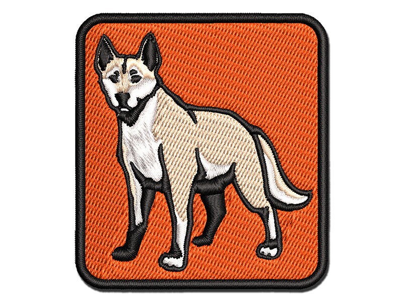 Dingo Australian Wild Dog Multi-Color Embroidered Iron-On or Hook &#x26; Loop Patch Applique