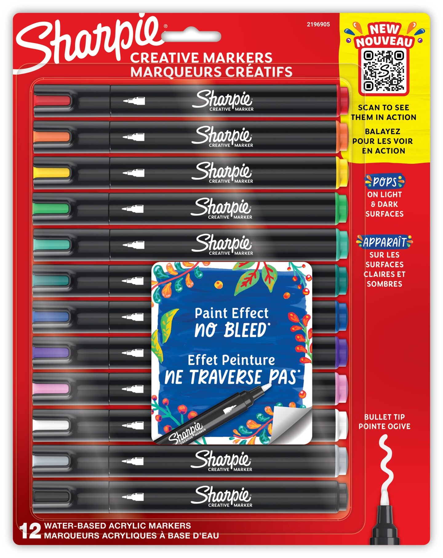 Sharpie Creative Bullet Tip Markers 12/Pkg-Assorted