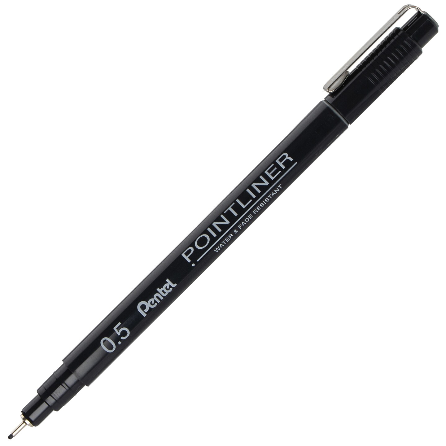 Pentel Arts Pointliner Pigment Ink Pens 5/Pkg-Black, Grey, Sanguine, And Sepia