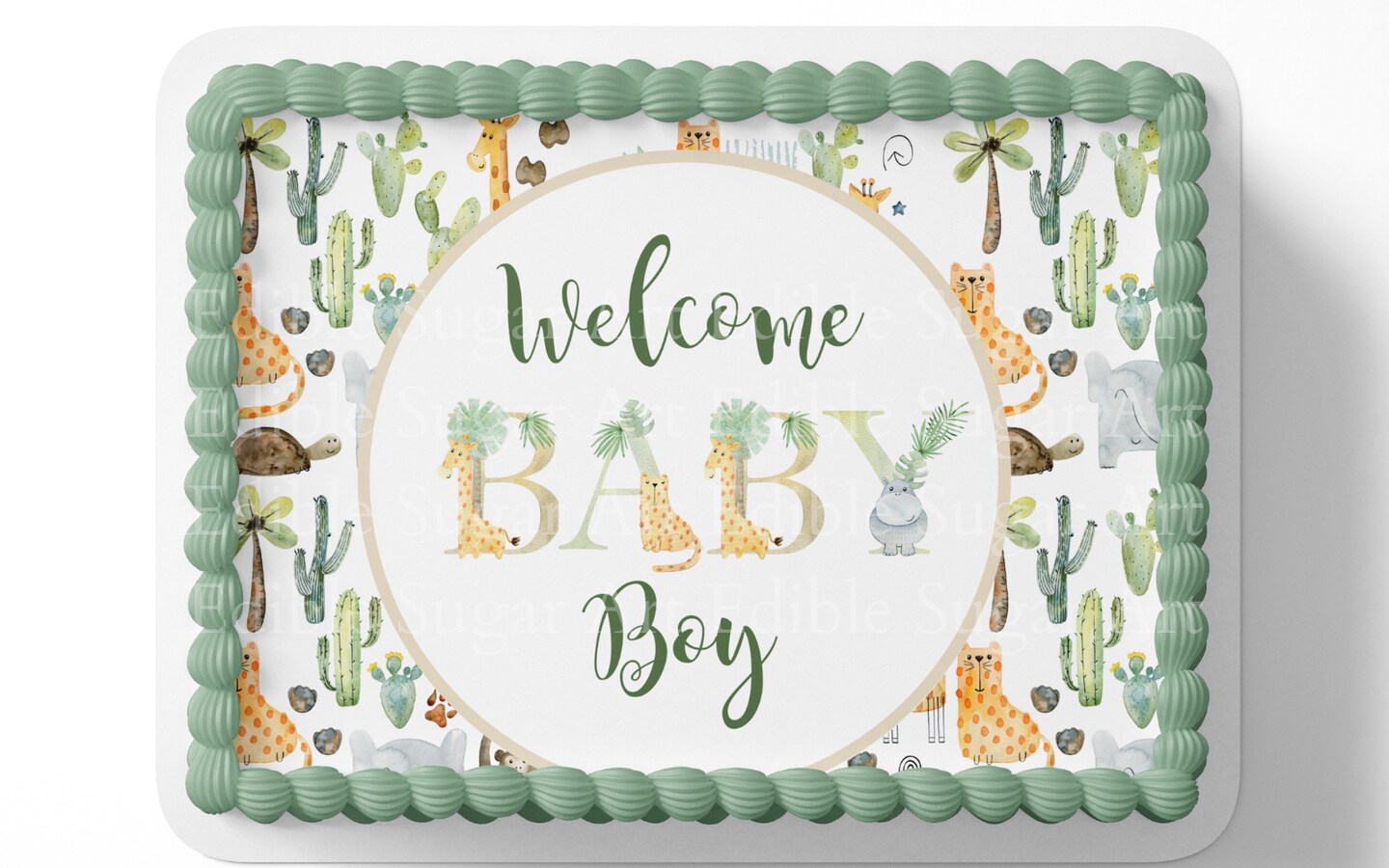 Kit Decorazioni Per Torta Safari 2° Compleanno: Cake Topper Con Animali Dello Zoo Per Festa Femmina - 2