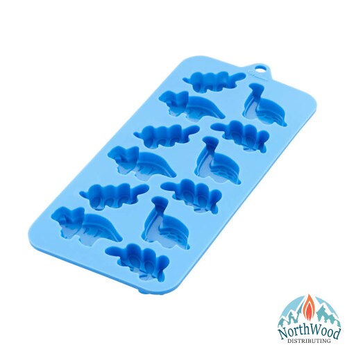 Silicone Soap Mold - Leaves &#x26; Dinosaurs