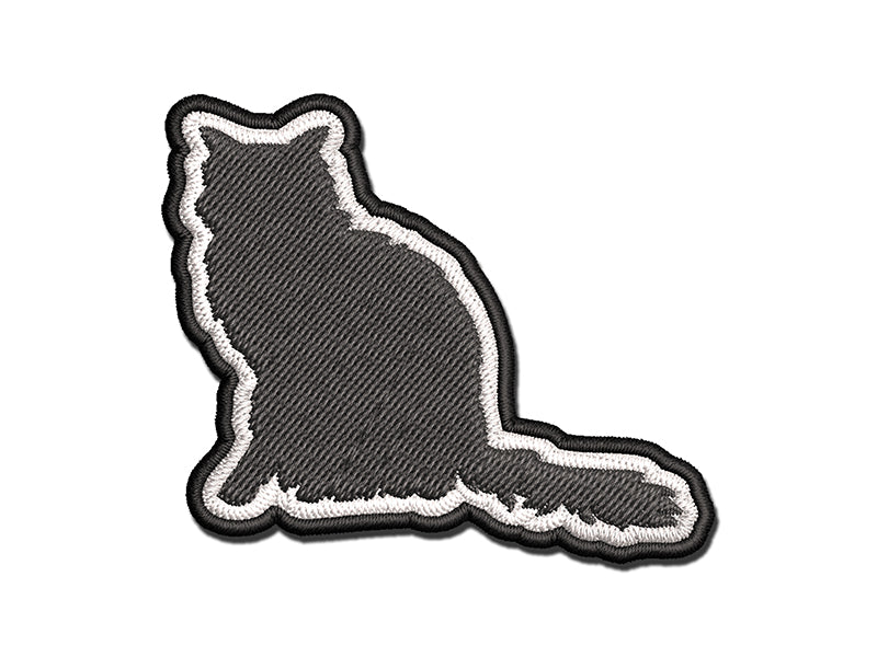 Fluffy Cat Solid Multi Color Embroidered Iron On Or Hook And Loop Patch Applique Michaels 1152