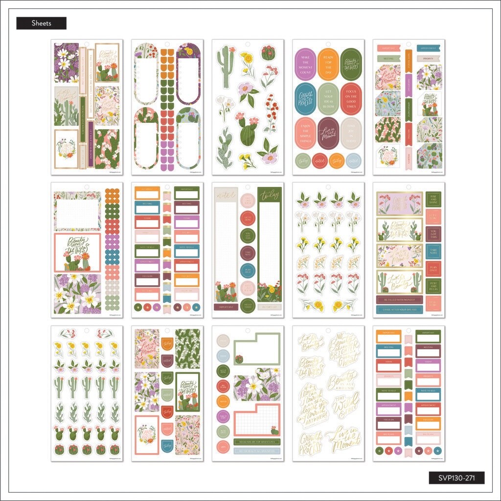Happy Planner Sticker Value Pack 30/Sheets-Superbloom | Michaels