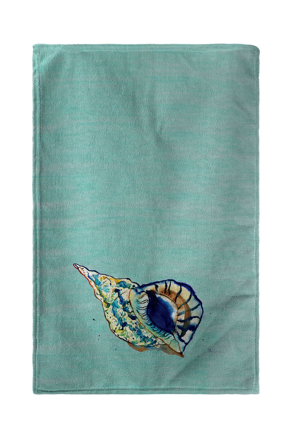 Betsy Drake Betsy&#x27;s Shell - Teal Beach Towel
