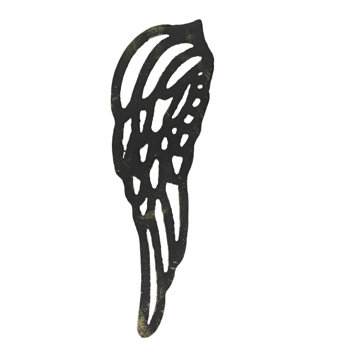 Antique Cast Iron Set of Angel Wings Wall Sculpture Rustic Home Decor Art