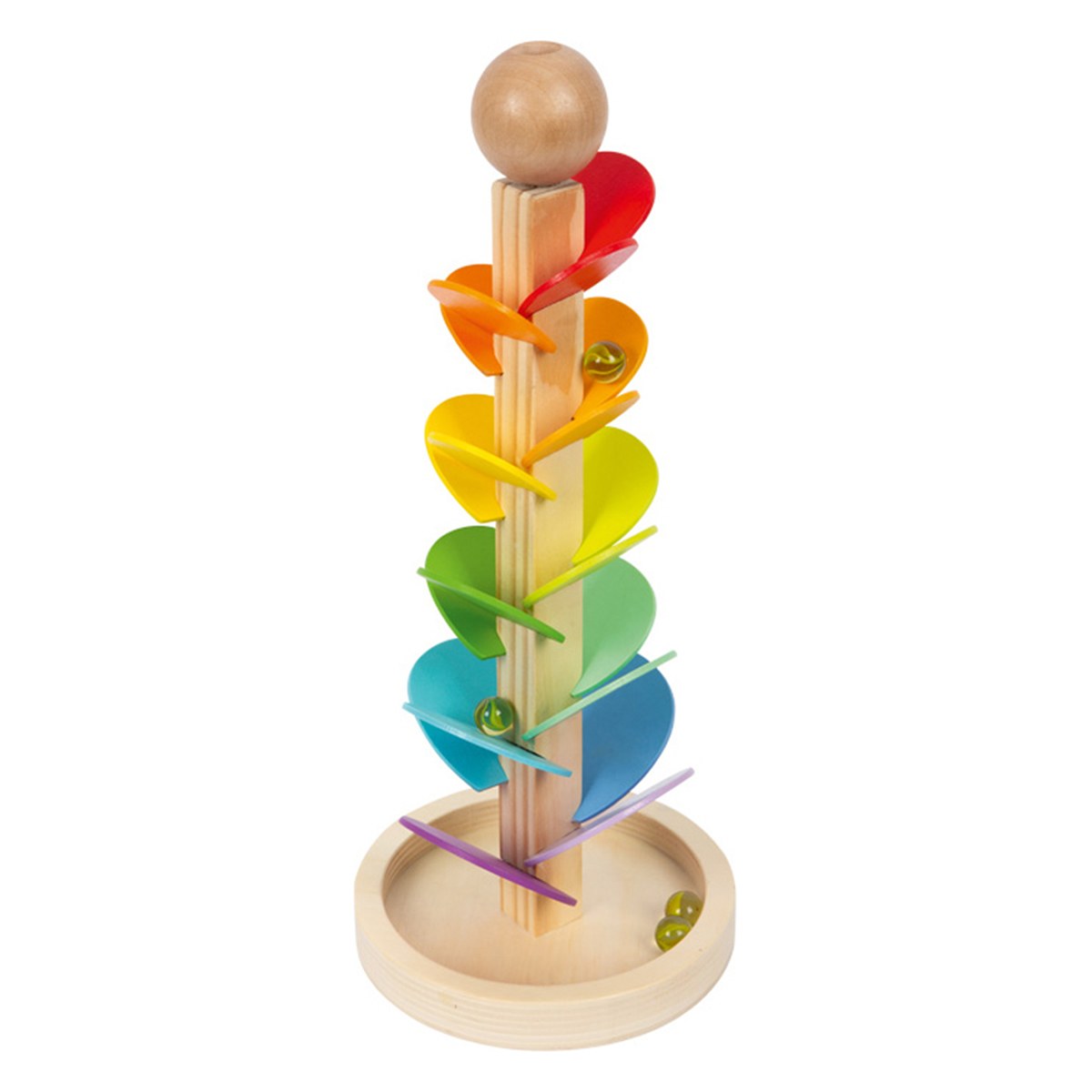 Kaplan Early Learning Company Musical Wooden Marble Tree