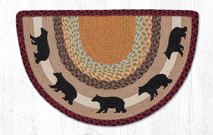Earth Rugs SCP-395 Cabin Bear Printed Slice 18&#x22; x 29&#x22;