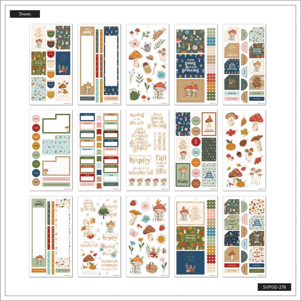 Happy Planner Sticker Value Pack 30/Sheets-Woodland Seasons | Michaels