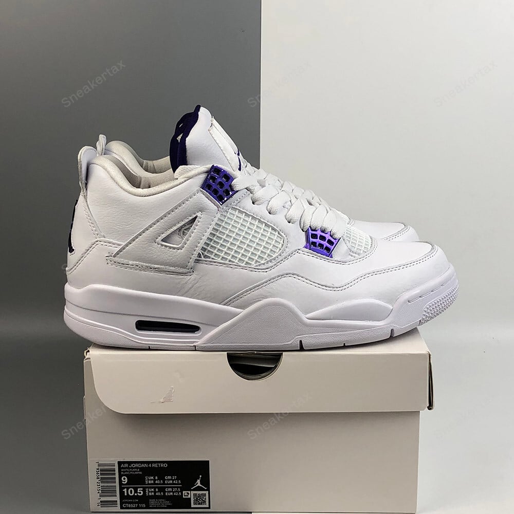 Jordan 4 White Court Purple-Metallic Silver product 7