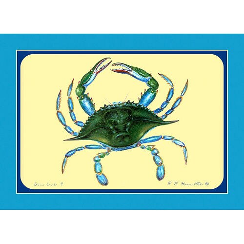 Betsy Drake Female Blue Crab Place Mat Set of 4