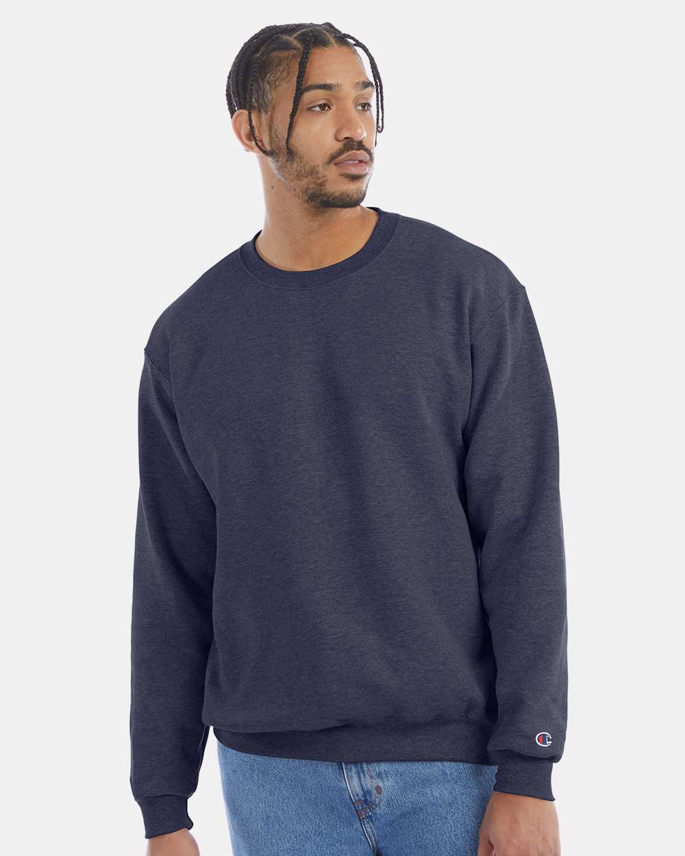 Champion crewneck sweatshirt navy online