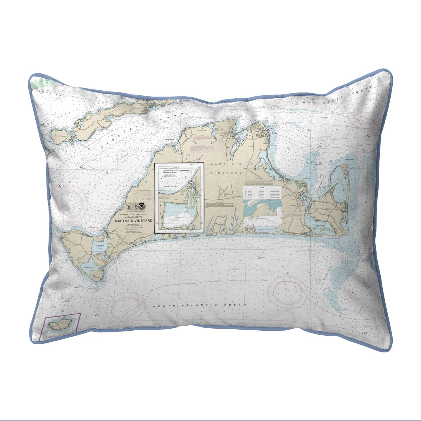 Martha's Vineyard Map Pillow 16x20 – Large Corded Decor | Michaels