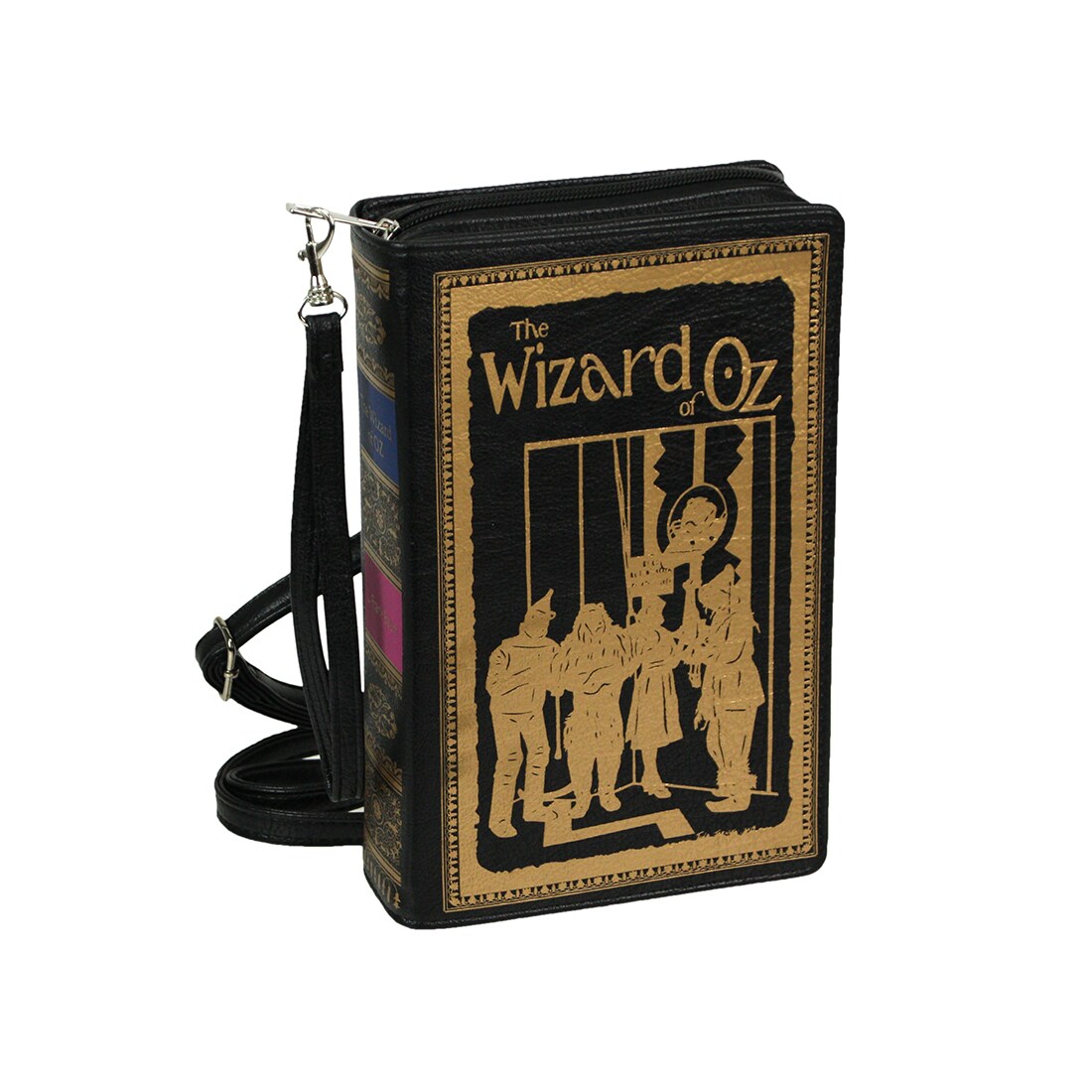 Black Vinyl The Wizard of Oz Book Handbag Novelty Crossbody Bag L Frank Baum