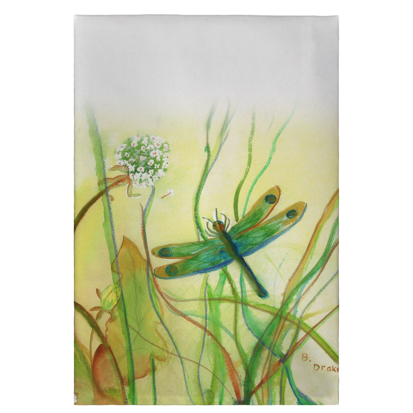 Betsy Drake Betsy&#x27;s Dragonfly Guest Towel
