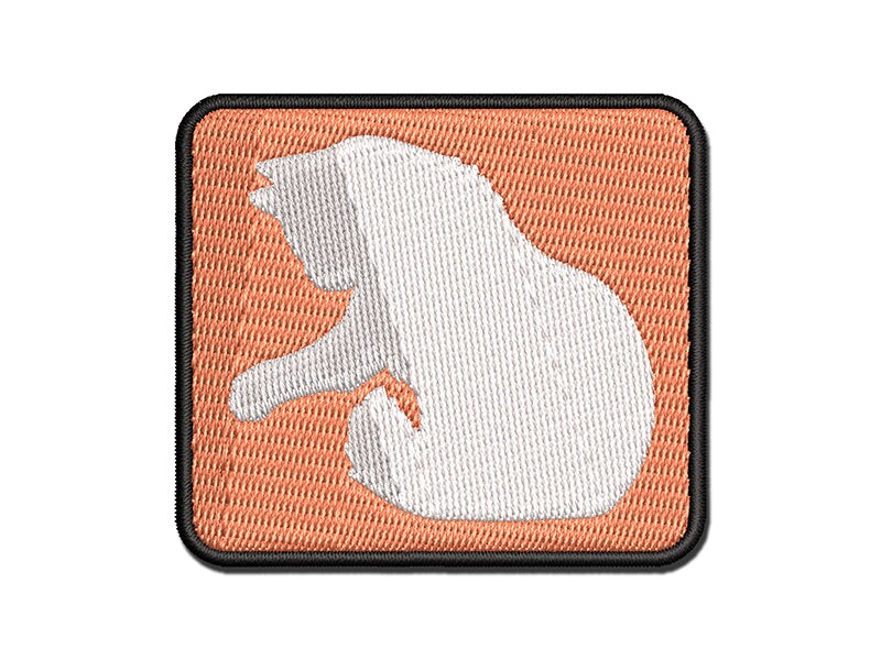 Fluffy Cat Kitten Hitting Something With Paw Claw Multi Color Embroidered Iron On Or Hook And Loop 2384