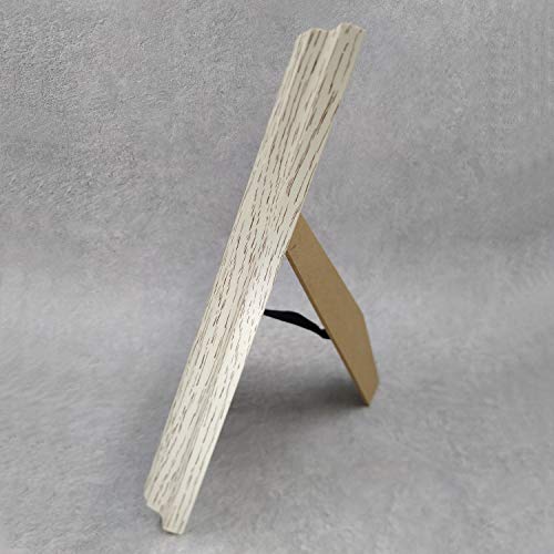 8x12 Picture Frames White(Cream Color) .Front opening 7 3/4x11 1/8 inch. Imitation Wood Grain..Plastic Panel Not Glass.Table Top Display and Wall Mounting.Carton Packaging.