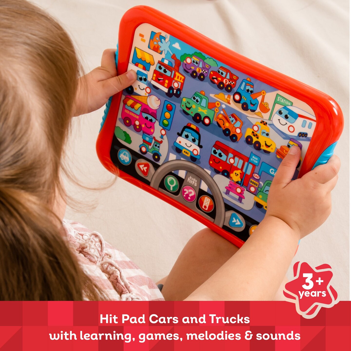 Kids Hits Educational Toddler Hit Pad  Toy Cars And Trucks