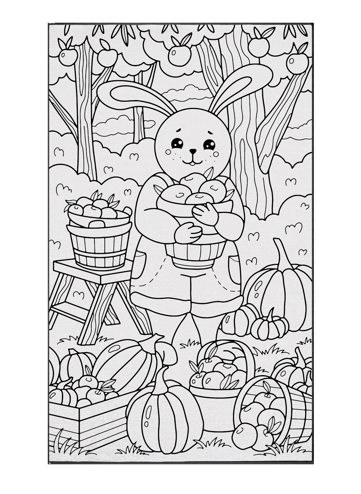 Woodland Nursery Animals Coloring Rug Washable Markers Gift For Kids Toddler Preschool Kindergarten Party Activity Game 1st Birthday Gift