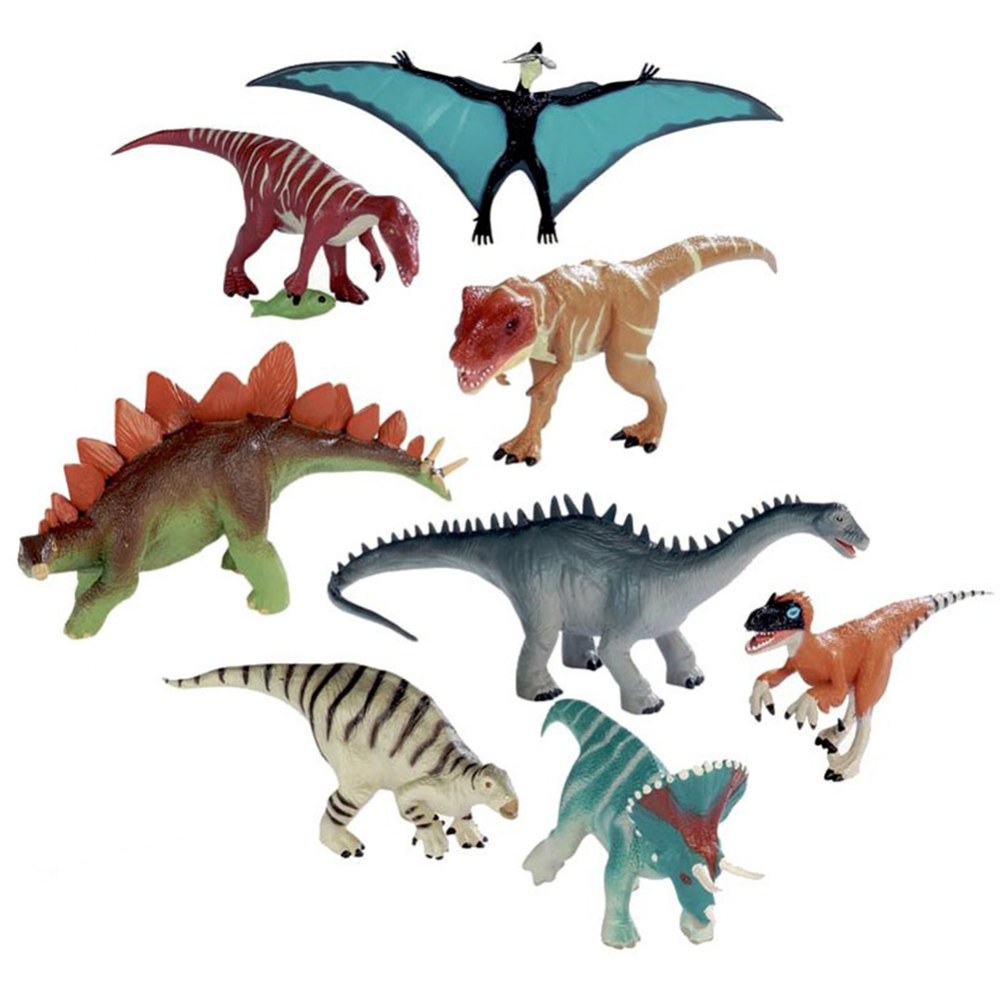 Wild Republic Plastic Dinosaurs - Set of 8