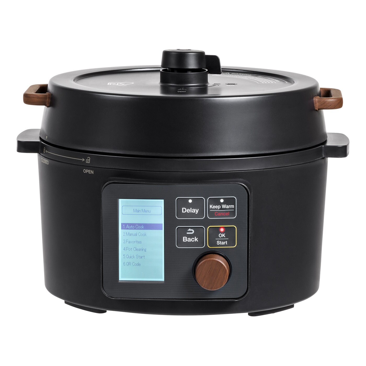 IRIS USA Pressure Rice Cooker Japanese 3 Qt. and 8-in-1 Electric Pressure Cooker, Slow Cooker, Rice Cooker, Steamer, Sear & Sauté, for 2-3 People with Over 110 Pre-Programmed Recipes, Black