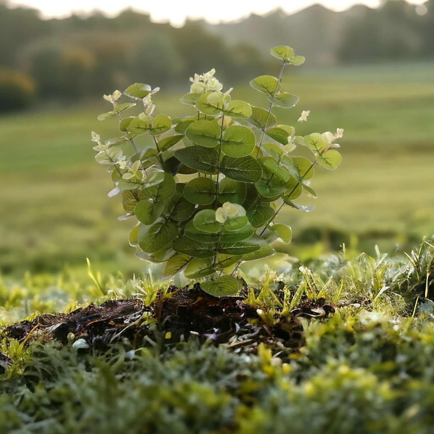 24-Pack: 20" Realistic Eucalyptus Bush with 75 Leaves, Floral Home by Artificial Flowers