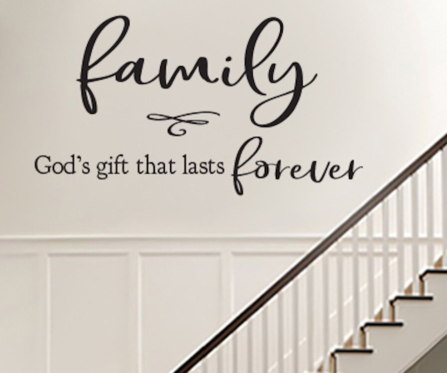 Family Wall Quotes Decal |Family God's Gift That Lasts Forever ...