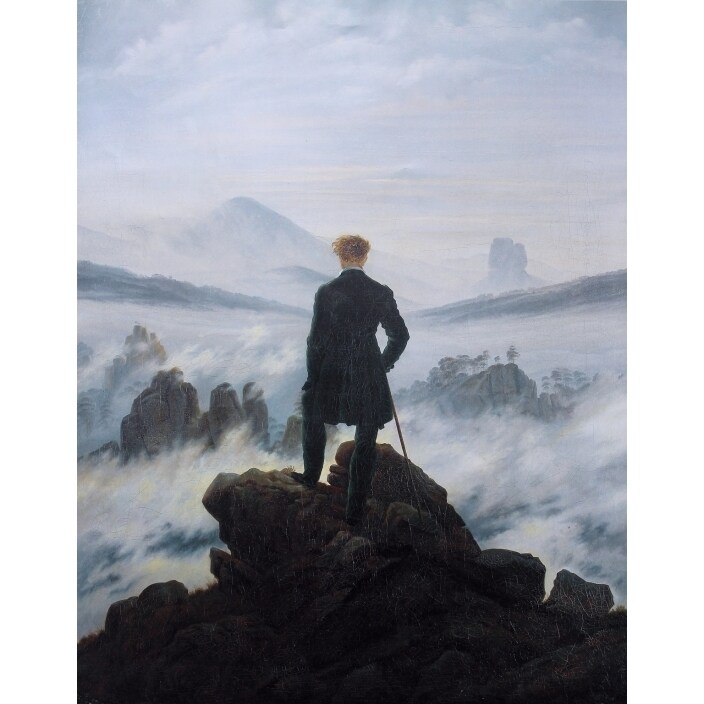 Wanderer Above The Sea Of Fog Poster Print By Caspar David Friedrich (24 X 36)