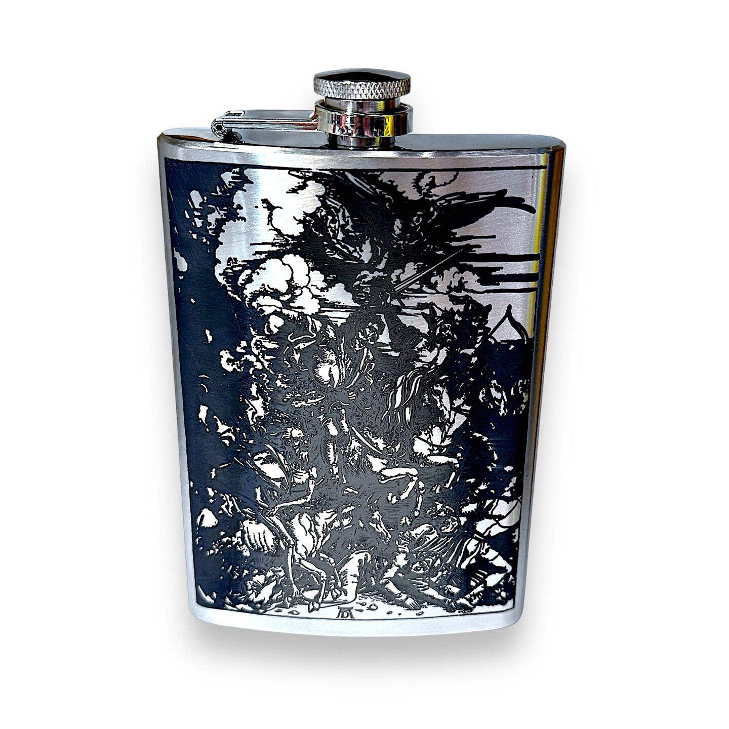 8oz 4 Horsemen Stainless Steel Flask 8oz 4 Horsemen Stainless Steel Flask