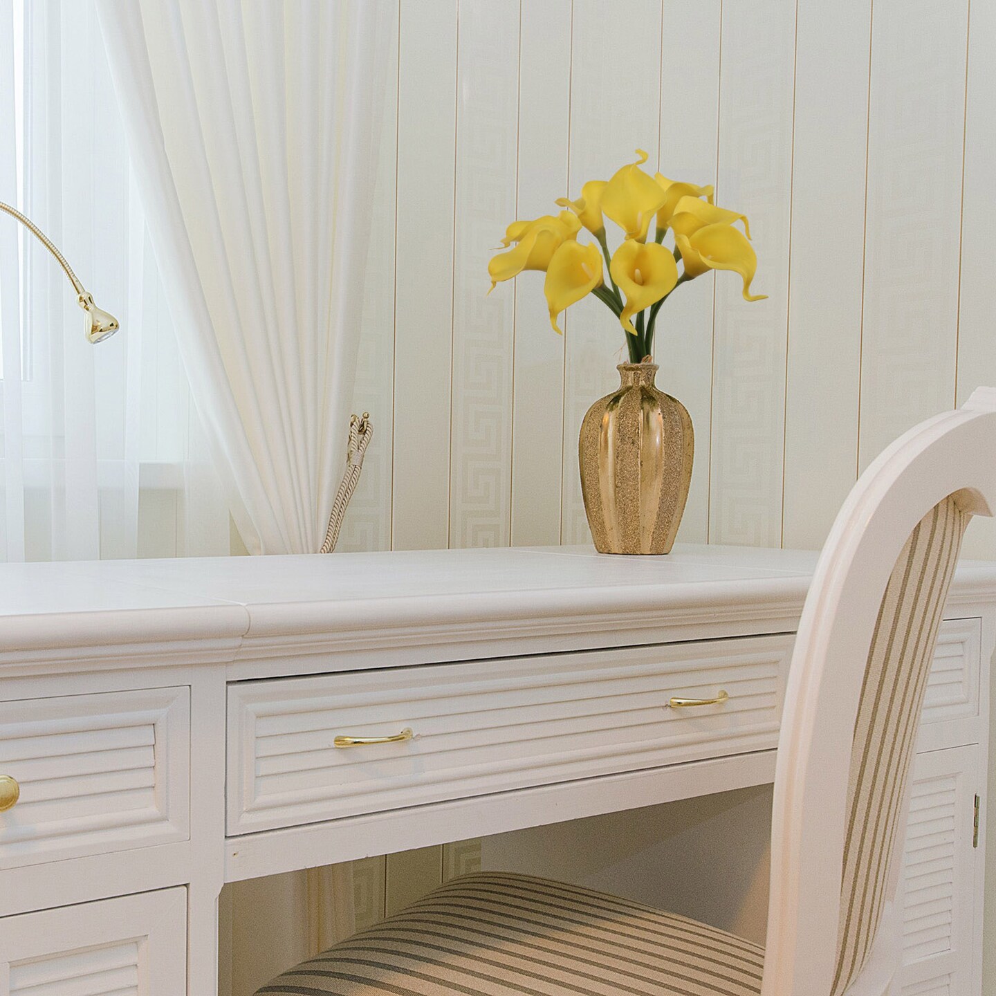 12-Pack: Real Touch Yellow Calla Lily Bouquet, Floral Home by Artificial Flowers