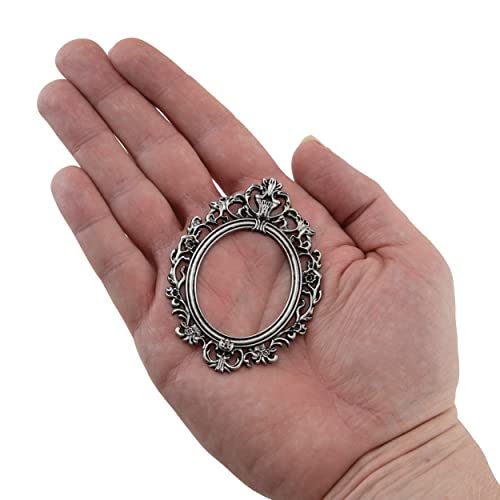 Baroque Frames 2-Pack, 2.25 x 3 Inches Each, Antique Nickel Finish (TH93267),Silver