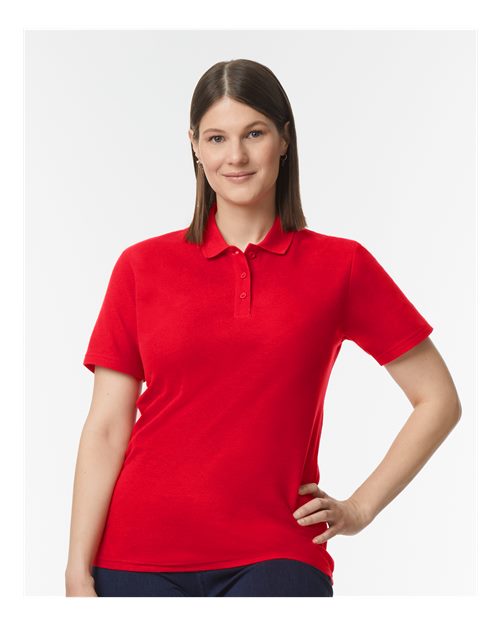 Gildan Softstyle Women’s Pique Short Sleeve Polo T-Shirt for Uniforms, Casual Wear & Embroidery Cotton Polo