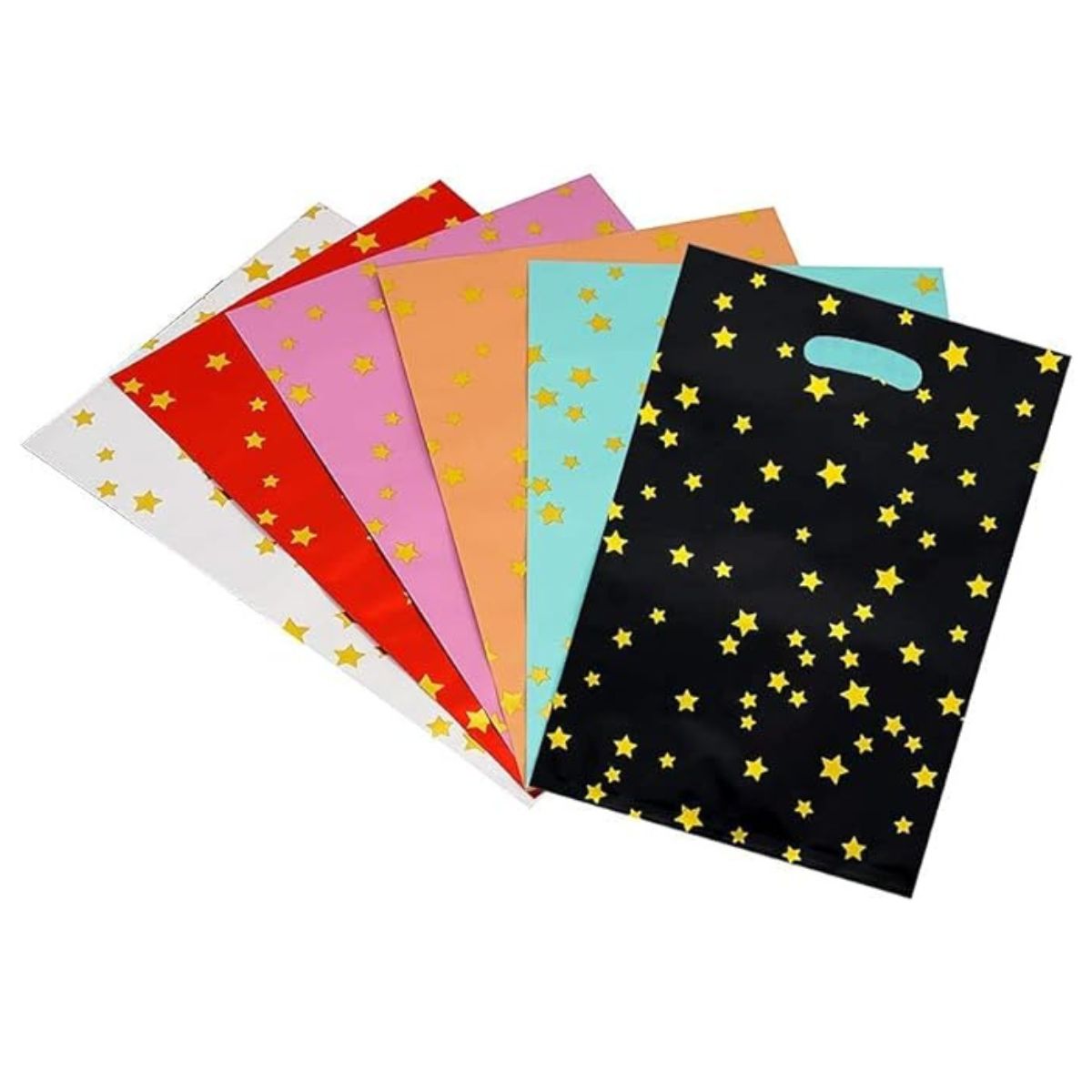 Sparkling Stars Plastic Party Bags 48 pcs