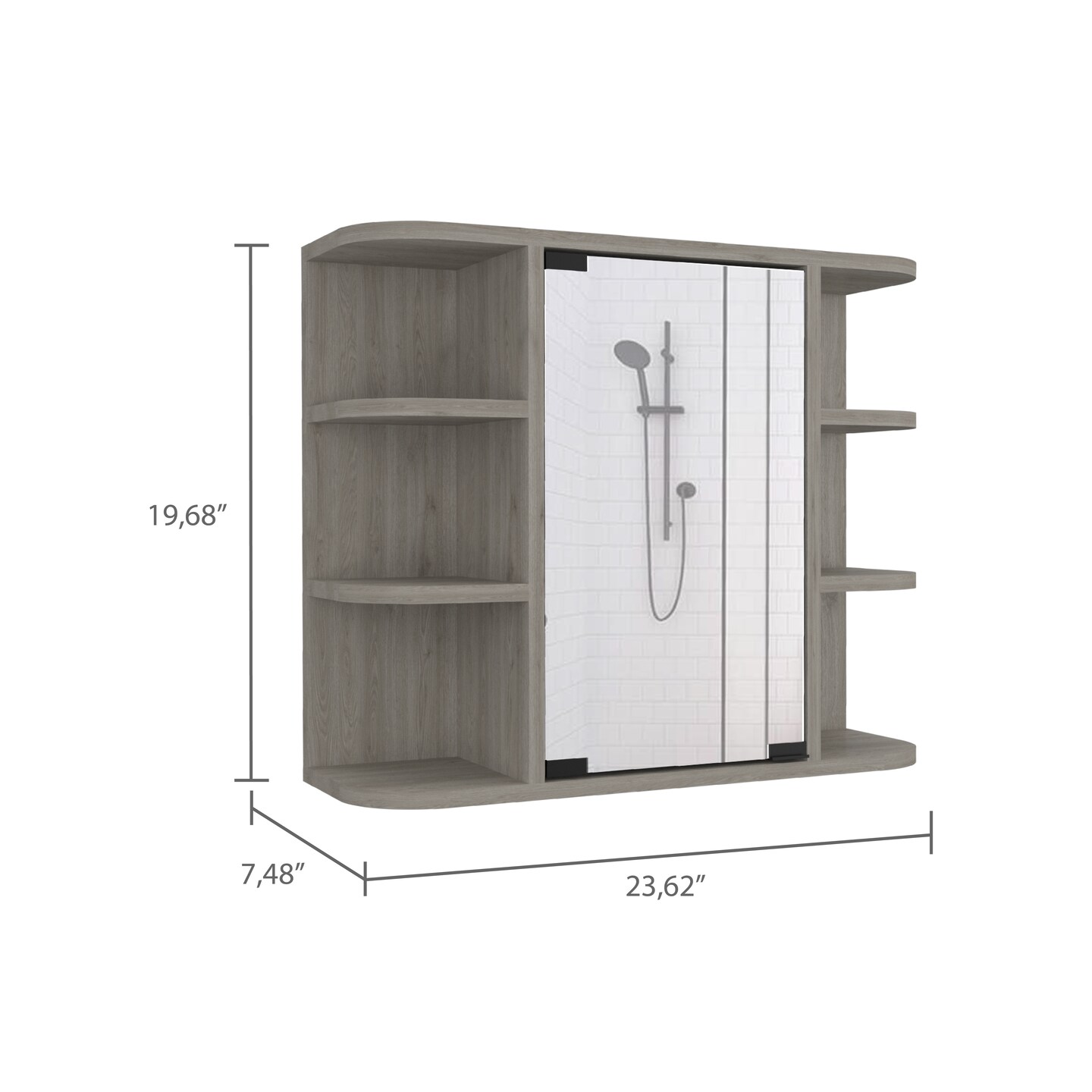 Modern 6-Shelf Medicine Cabinet - 26.46 | Organize in Style
