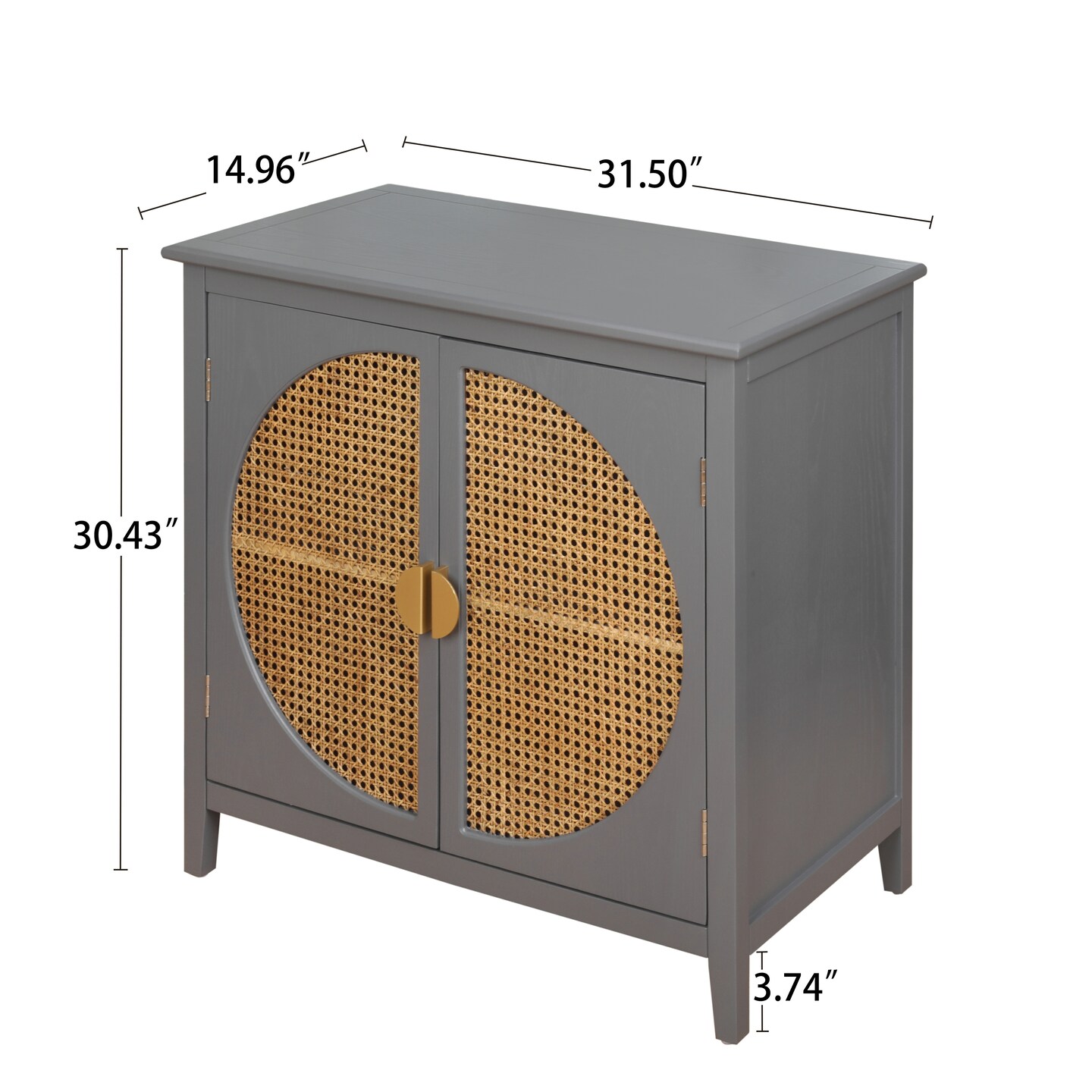 Vintage Rattan 2-Door Cabinet | Elevate Your Space