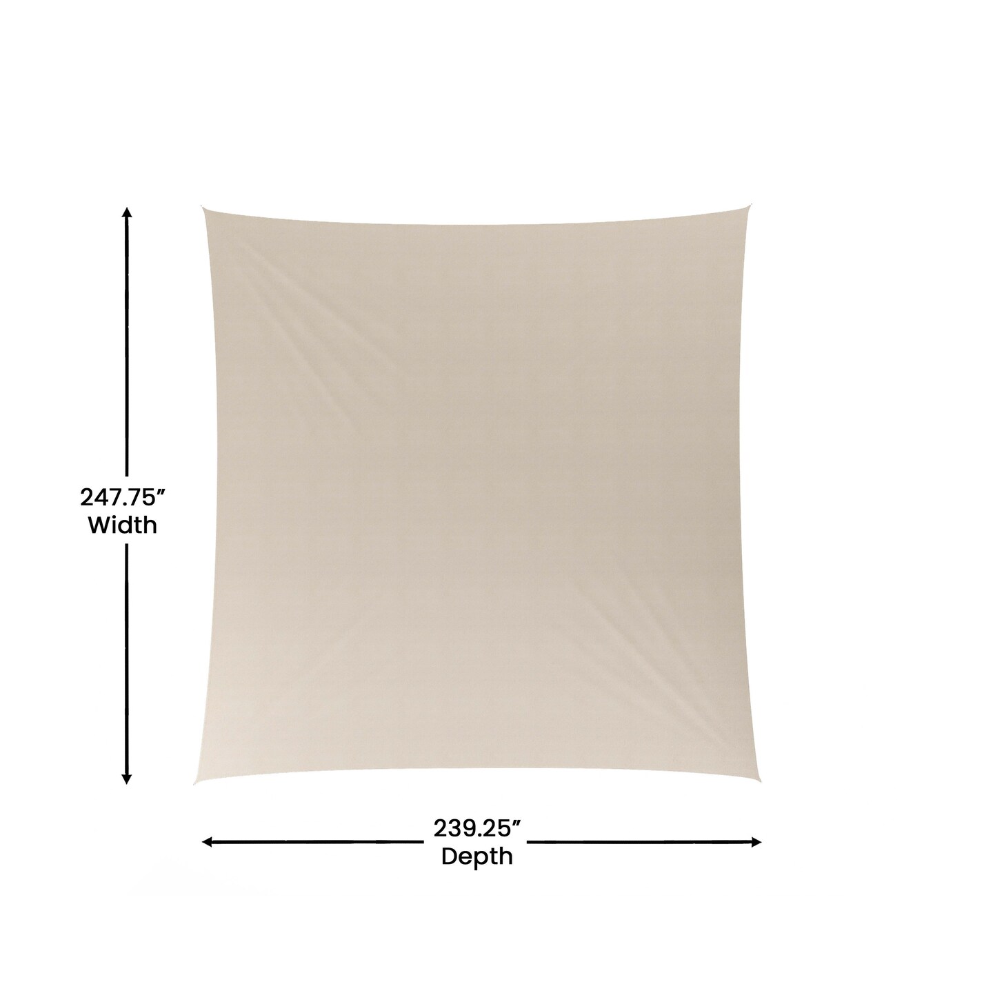 Merrick Lane Pindo Sun Sail with Nylon Anchor Ropes