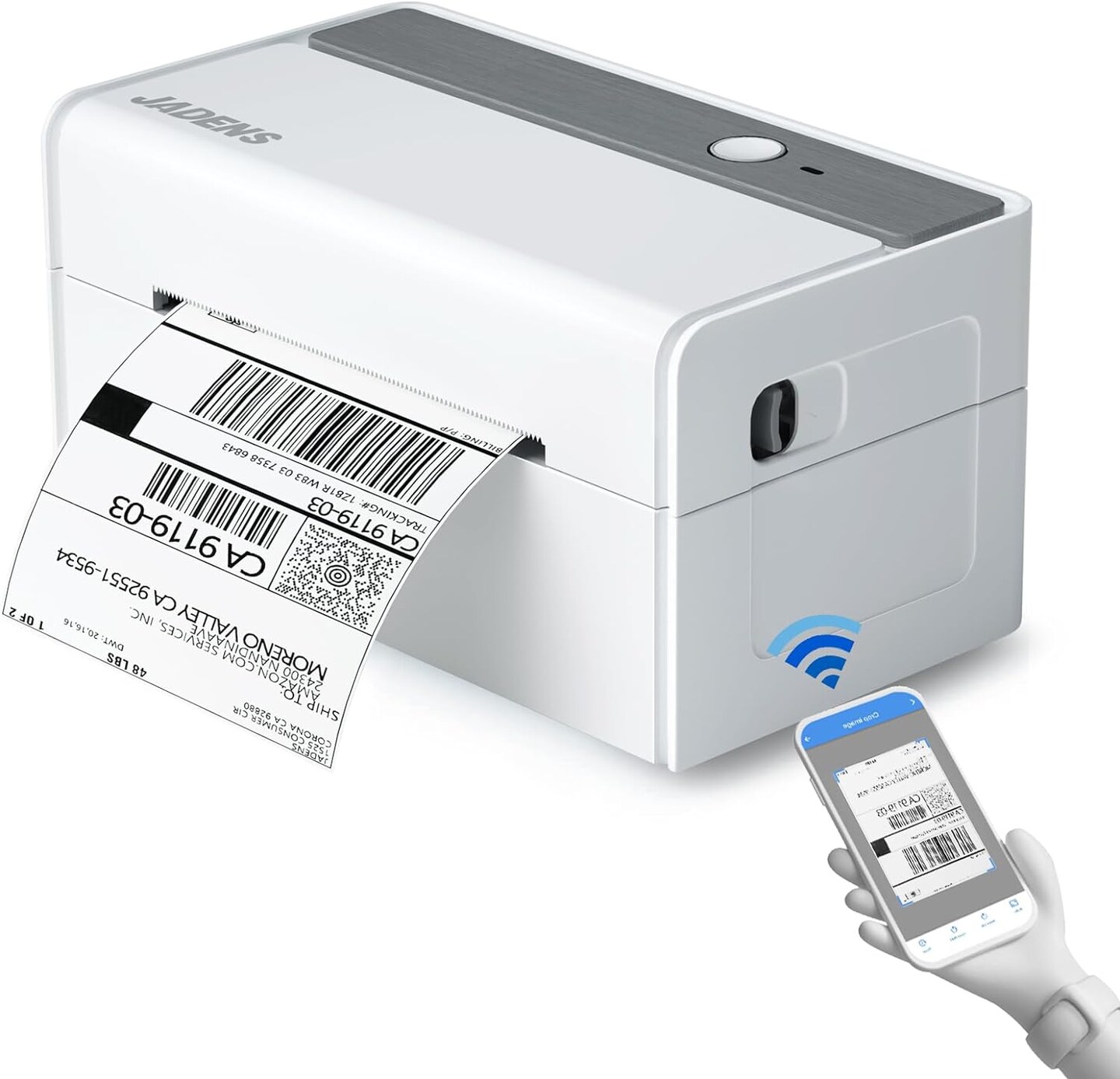JADENS® Bluetooth Thermal Label Printer - Wireless Printer for Small Business & Package