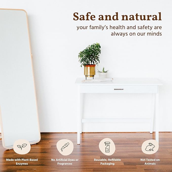 Naturally It&#x27;s Clean Floor Cleaner (Makes 24-gallons) For All Floor Types (Plant Based Enzymes) | MINA&#xAE;