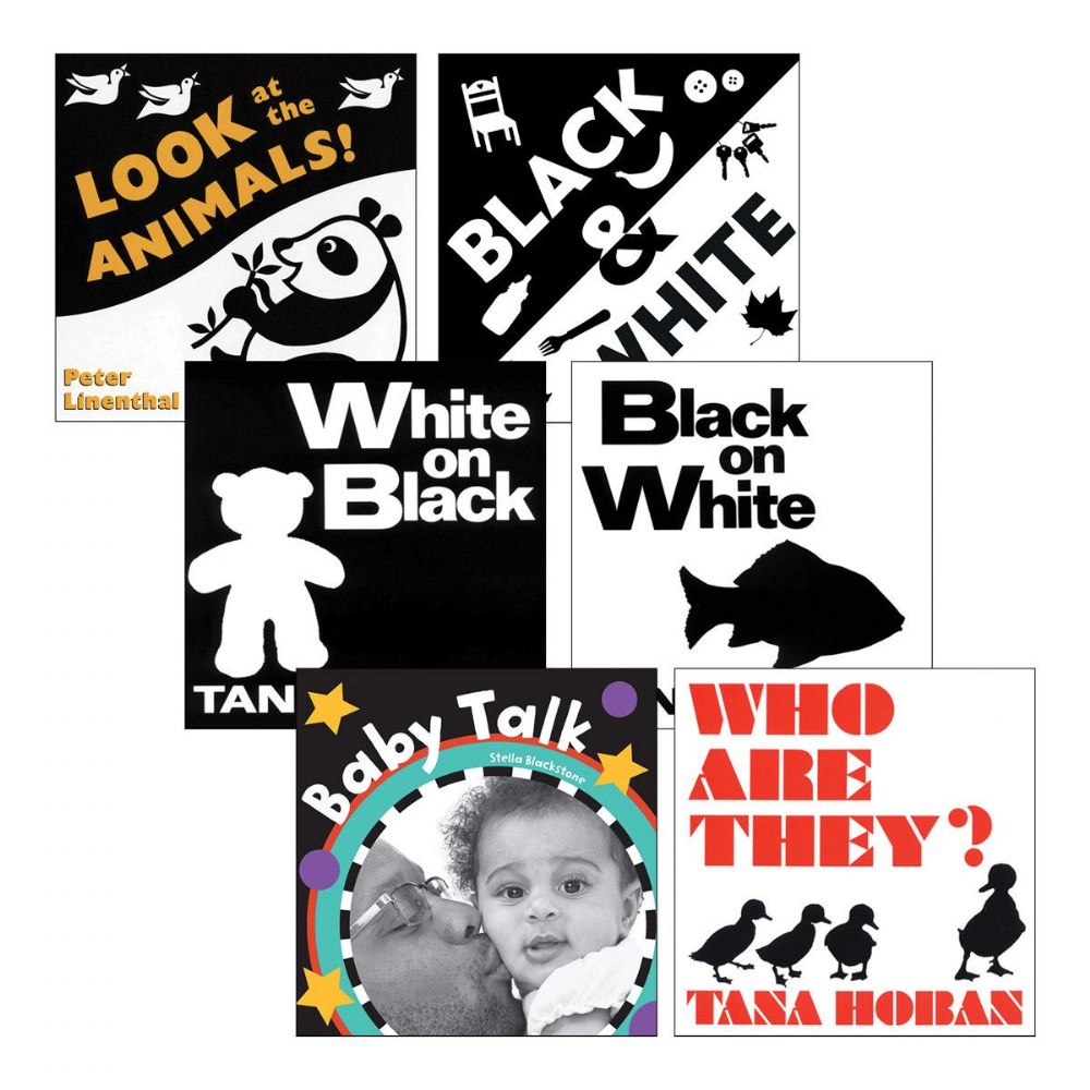 Kaplan Early Learning Company Black and White Board Books - Set of 6