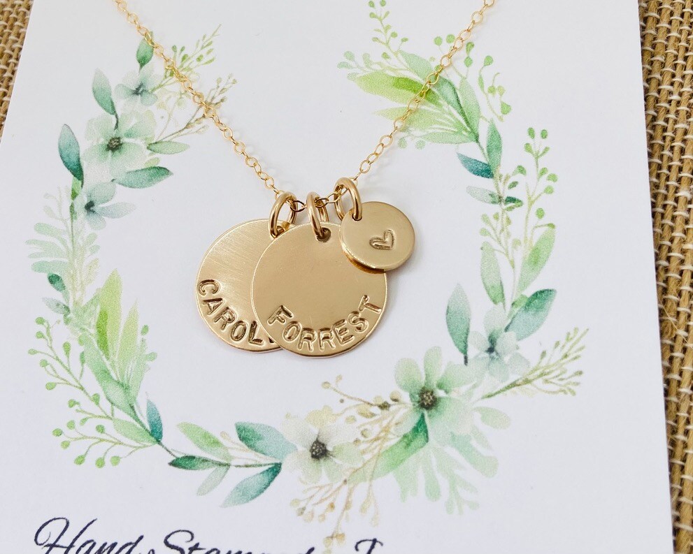 Mom Necklace, Family Necklace, 14k Gold Filled Grandma Jewelry