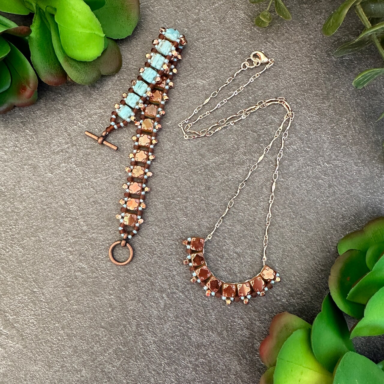 Bronze Age Jewelry Set with John Bead and @daniellewickesjewelry