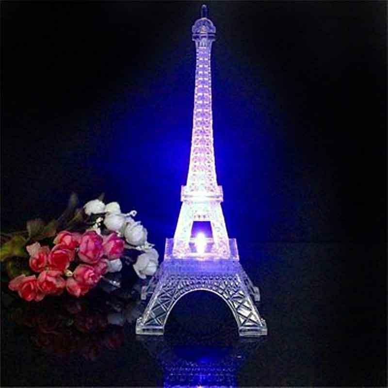 10&#x22; PARIS EIFFEL TOWER Centerpiece with LED Lights