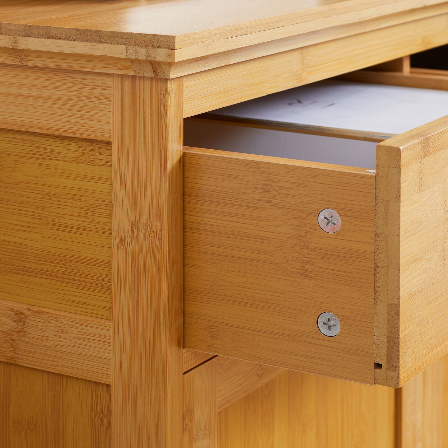 Bamboo Storage Cabinet - 57.2 | Organize Bathroom Essentials