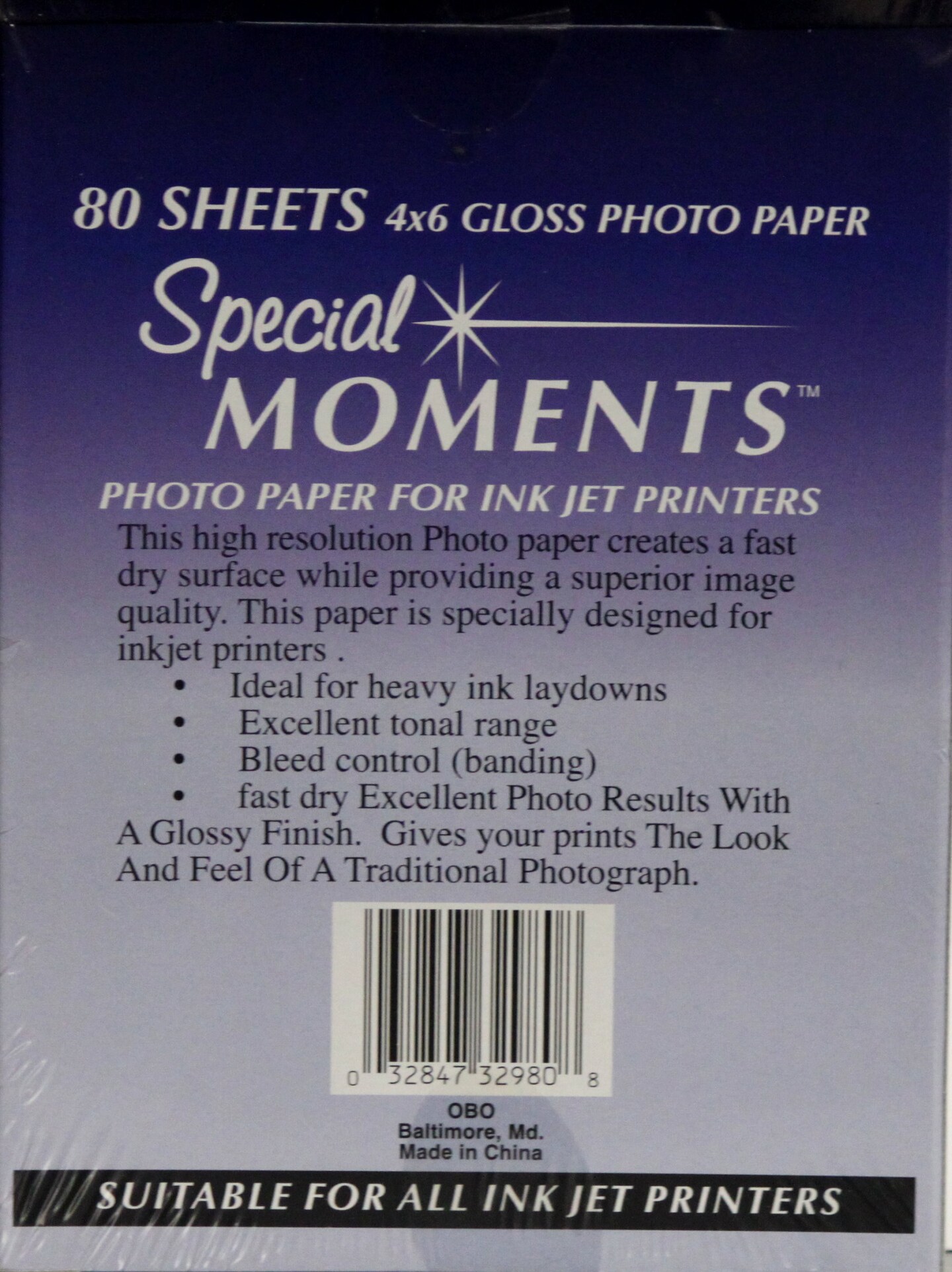 Special Moments High Gloss 4 x 6 Photo Paper
